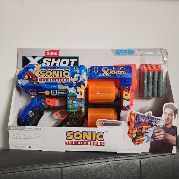 X-Shot SKINS Dread Dart Blaster - SONIC THE HEDGEHOG by ZURU - Picture 2 of 5